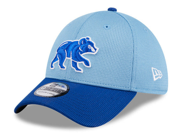 Chicago Cubs New Era Blue Spring Training 39THIRTY Flex-Fit Hat for Men product image 1, provided for visual reference and