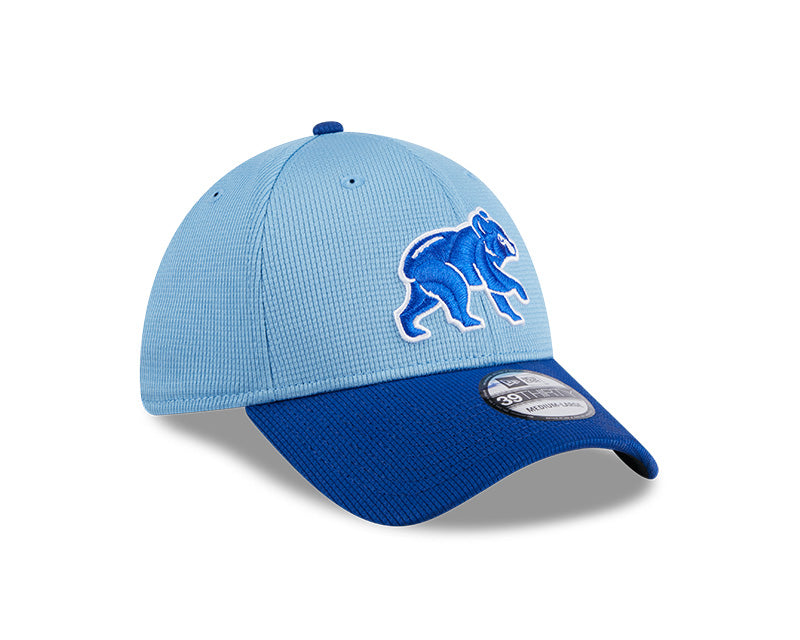 Chicago Cubs New Era Blue Spring Training 39THIRTY Flex-Fit Hat for Men product image 3, provided for visual reference and