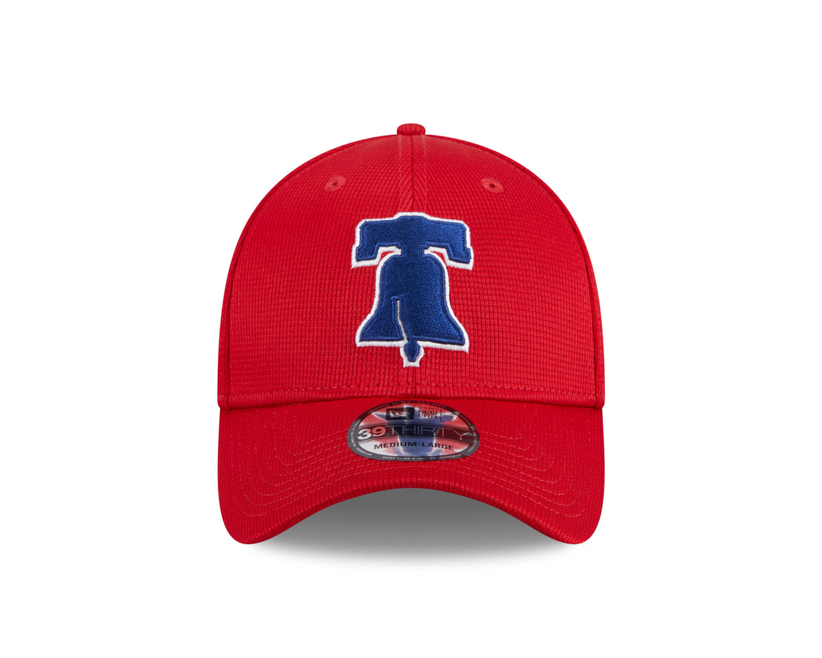 Philadelphia Phillies New Era Red 2025 Spring Training 39THIRTY Flex-Fit Hat for Men product image 2, provided for visual