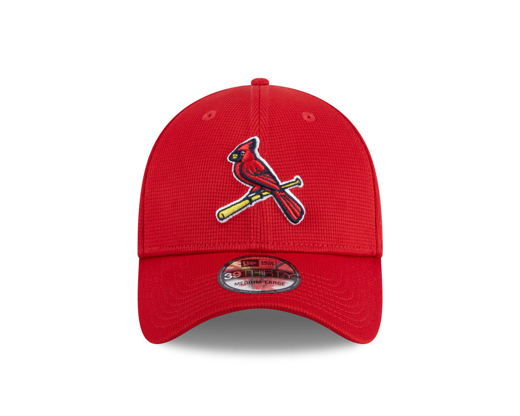 St. Louis Cardinals New Era 2025 Batting Practice Red 39THIRTY Flex-Fit Hat for Men product image 2, provided for visual