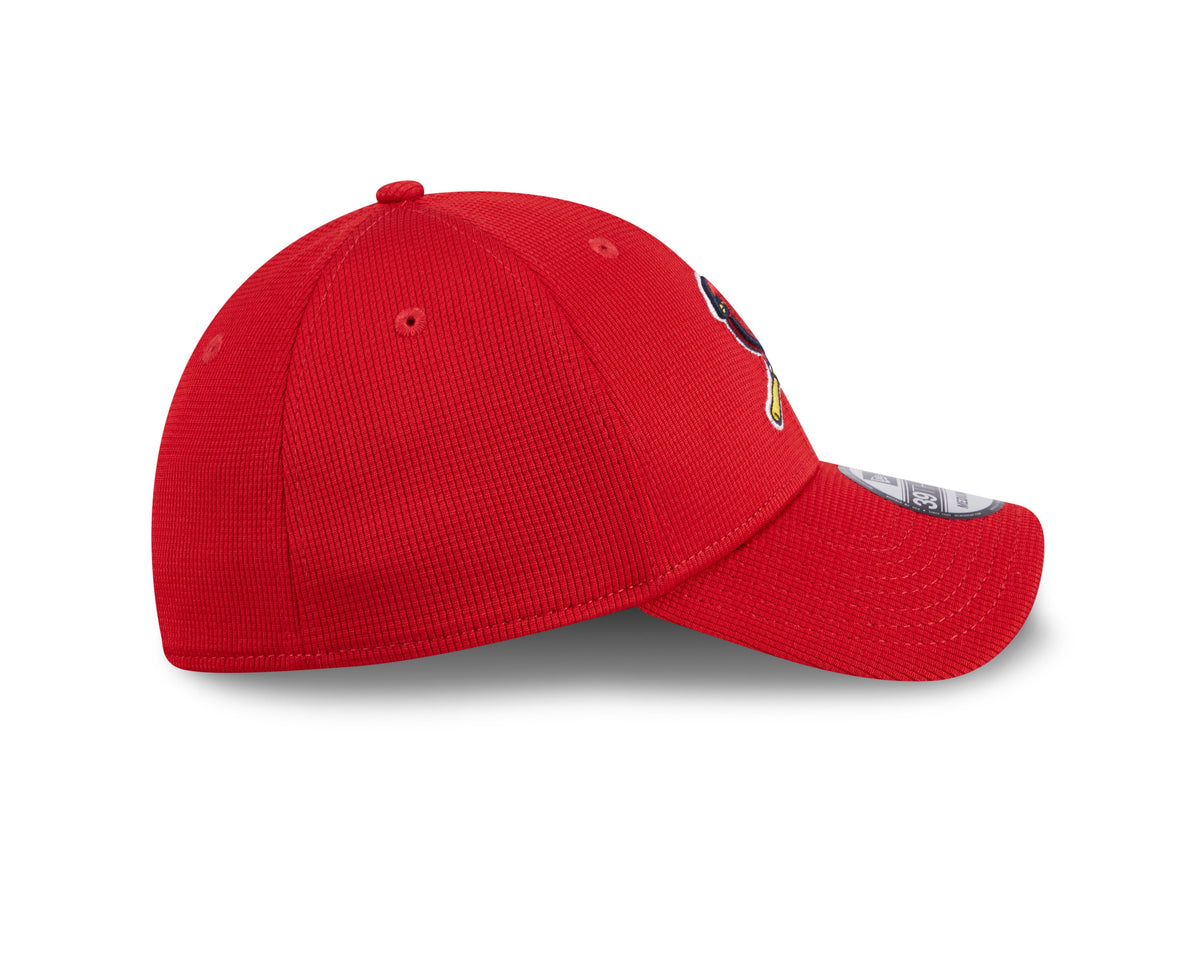 St. Louis Cardinals New Era 2025 Batting Practice Red 39THIRTY Flex-Fit Hat for Men product image 5, provided for visual