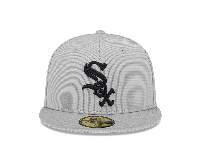 Chicago White Sox New Era Gray Spring Training 59FIFTY Fitted Hat product image 2, provided for visual reference and product