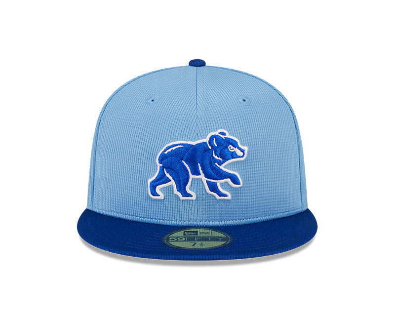 Chicago Cubs New Era Blue Spring Training 59FIFTY Fitted Hat product image 2, provided for visual reference and product