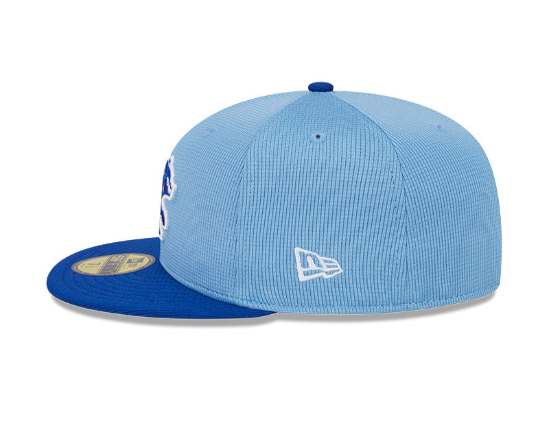 Chicago Cubs New Era Blue Spring Training 59FIFTY Fitted Hat product image 4, provided for visual reference and product