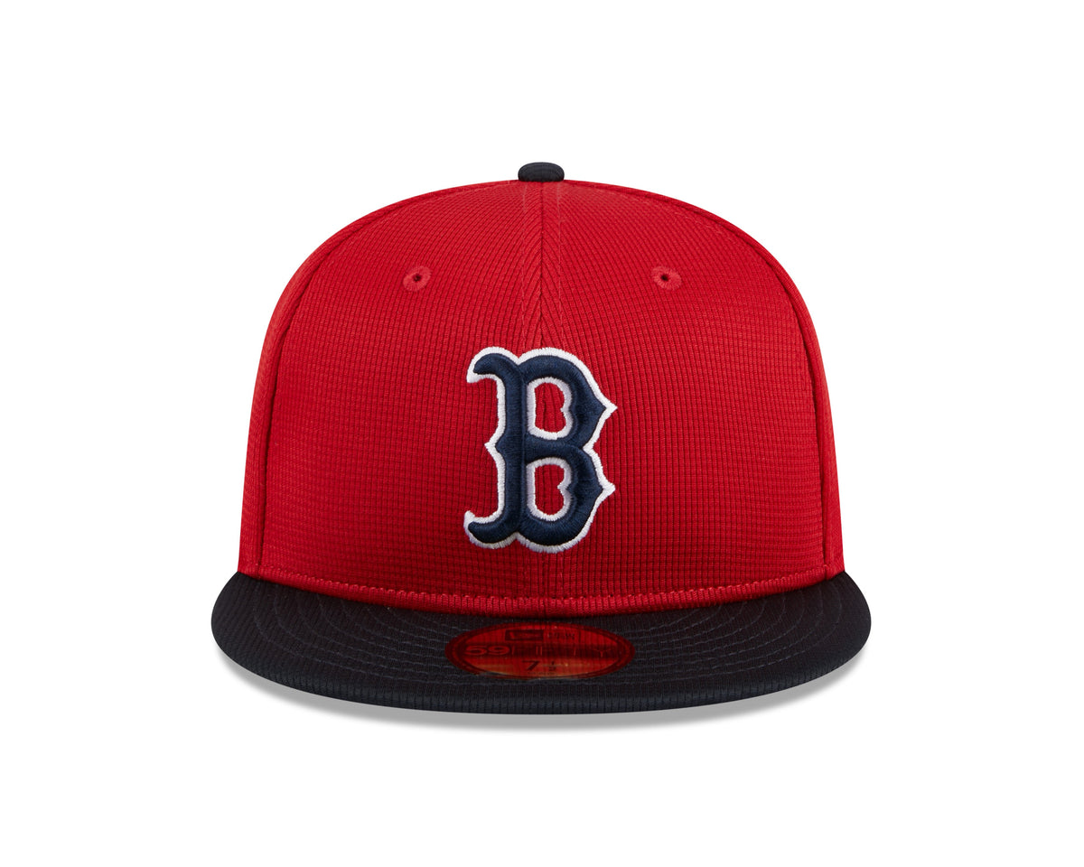 Boston Red Sox New Era Red/Navy 2024 Batting Practice 59FIFTY Fitted Hat for Men product image 2, provided for visual