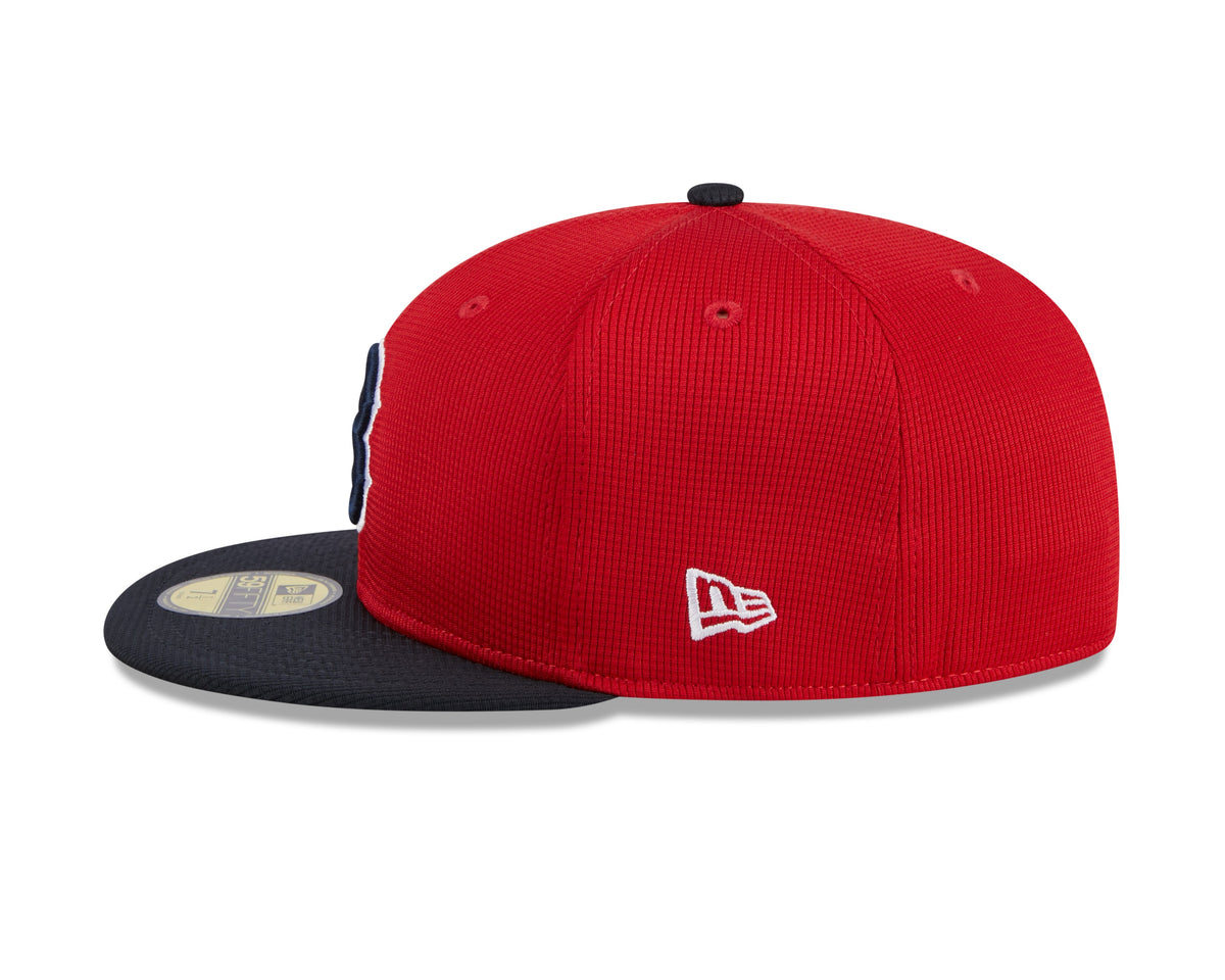 Boston Red Sox New Era Red/Navy 2024 Batting Practice 59FIFTY Fitted Hat for Men product image 4, provided for visual