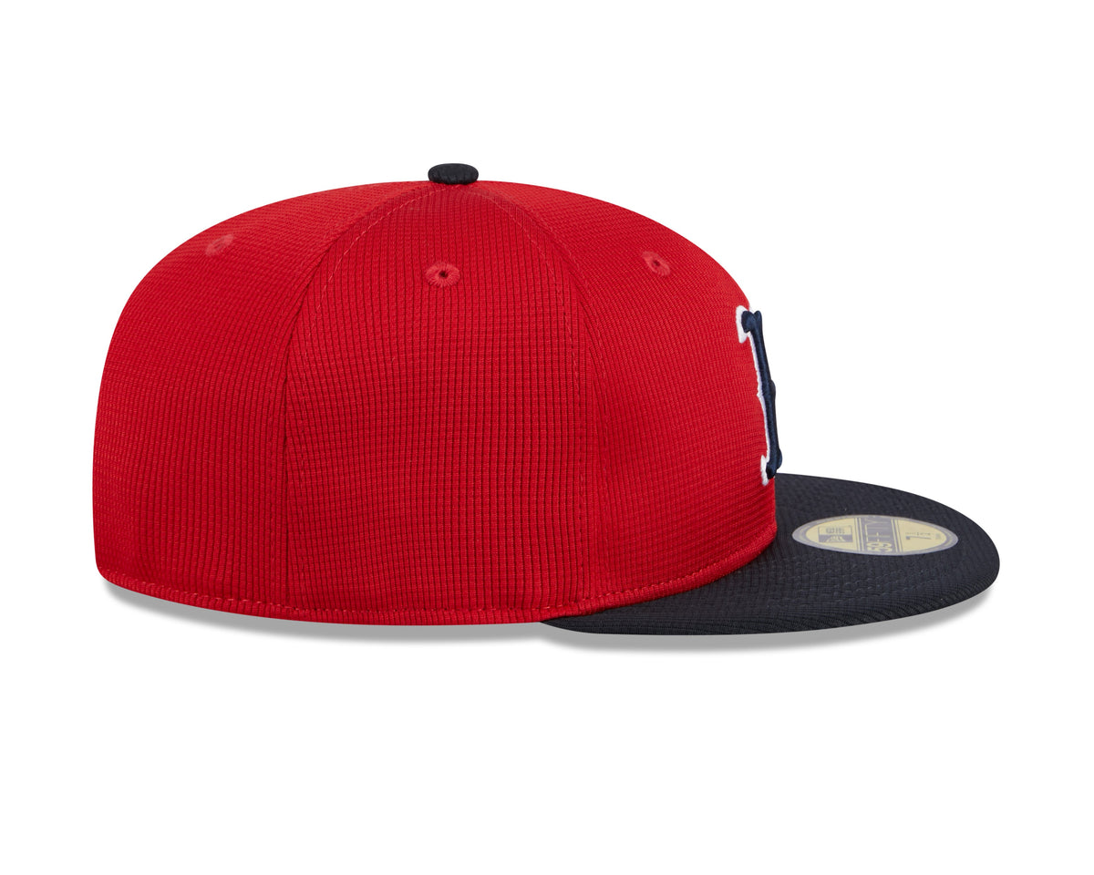 Boston Red Sox New Era Red/Navy 2024 Batting Practice 59FIFTY Fitted Hat for Men product image 5, provided for visual