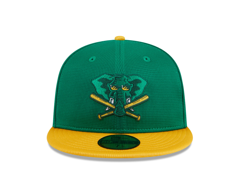 Oakland Athletics New Era Green 2024 Batting Practice 59FIFTY Fitted Hat for Men product image 2, provided for visual