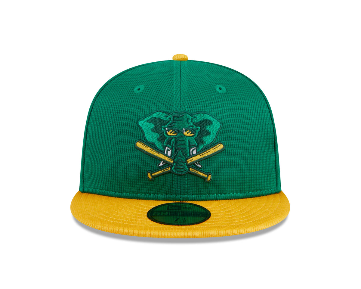 Oakland Athletics New Era Green 2024 Batting Practice 59FIFTY Fitted Hat for Men product image 2, provided for visual