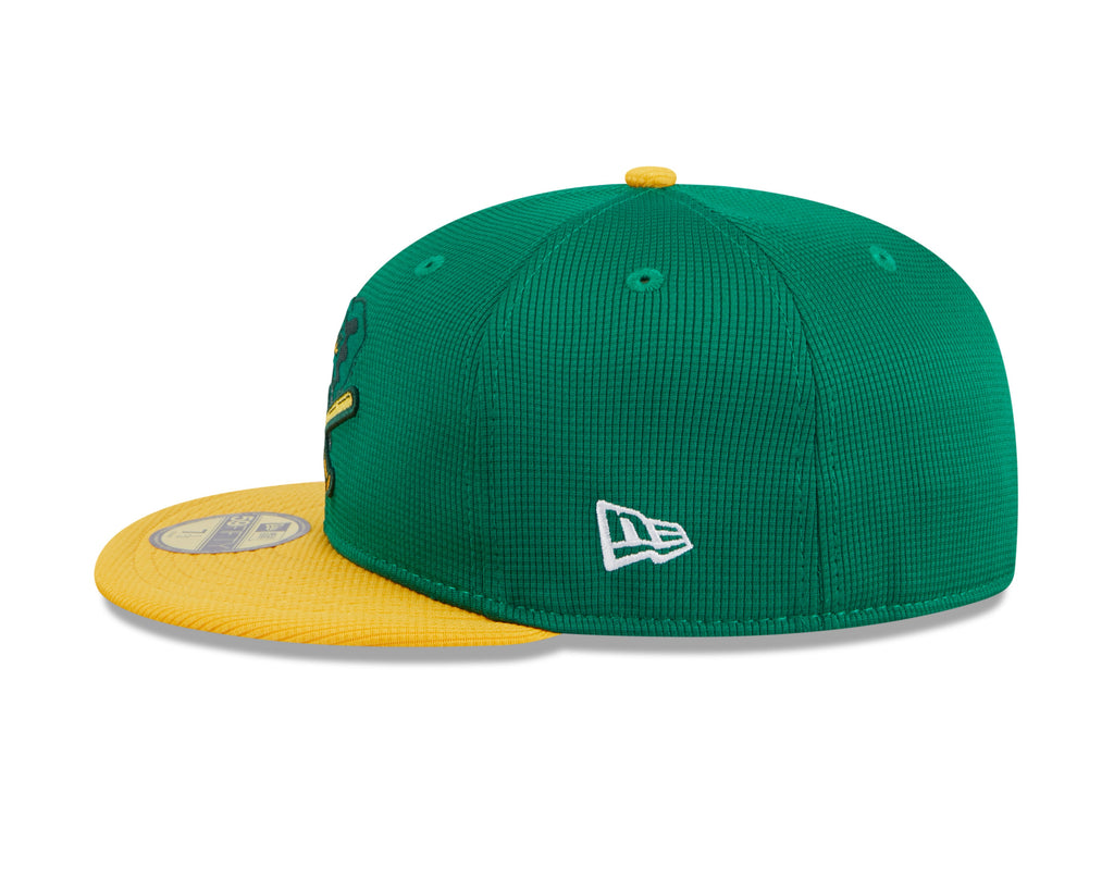 Oakland Athletics New Era Green 2024 Batting Practice 59FIFTY Fitted Hat for Men product image 5, provided for visual