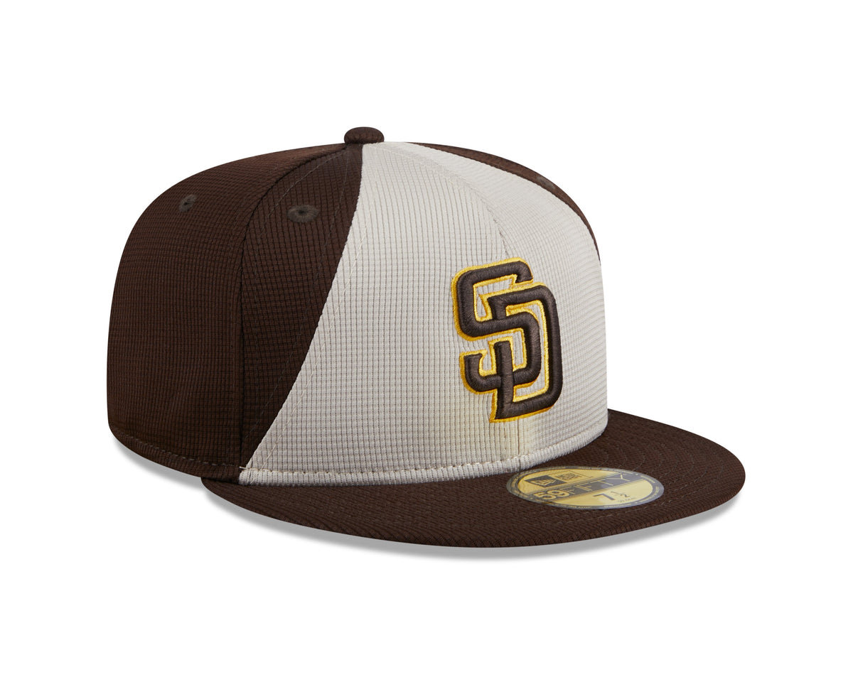 San Diego Padres New Era Brown 2024 Batting Practice 59FIFTY Fitted Hat for Men product image 3, provided for visual