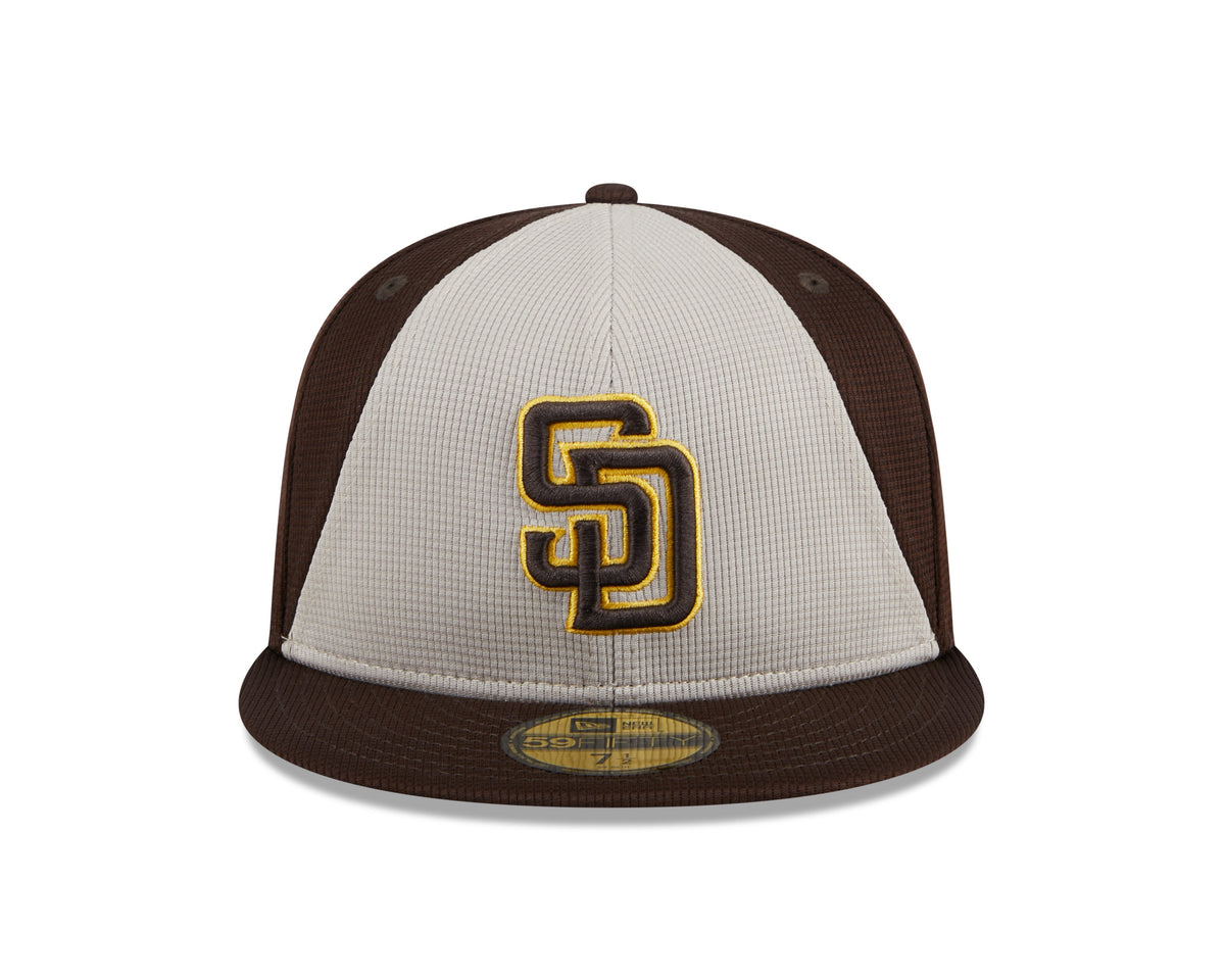 San Diego Padres New Era Brown 2024 Batting Practice 59FIFTY Fitted Hat for Men product image 2, provided for visual