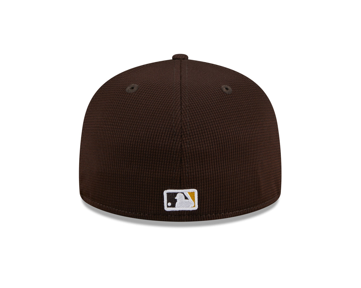 San Diego Padres New Era Brown 2024 Batting Practice 59FIFTY Fitted Hat for Men product image 6, provided for visual