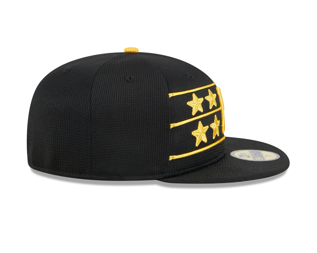 Pittsburgh Pirates New Era Black 2024 Batting Practice 59FIFTY Fitted Hat for Men product image 5, provided for visual