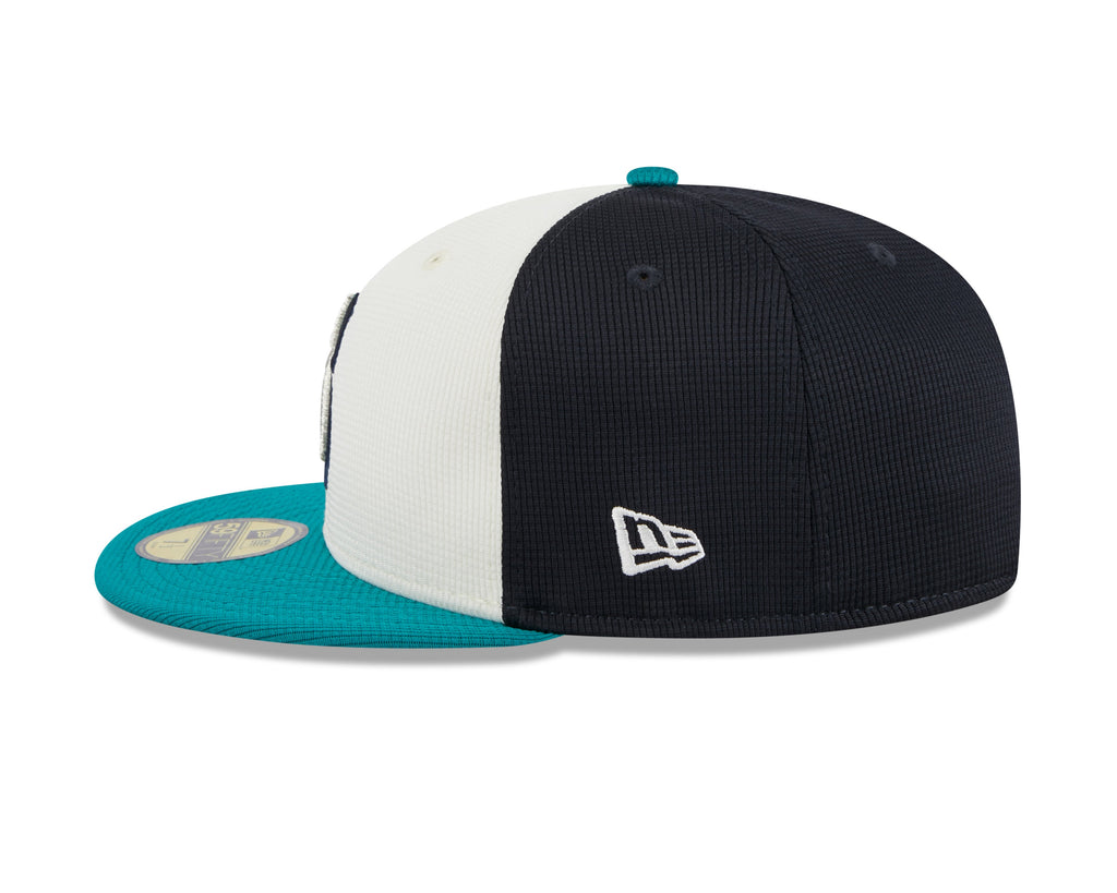Seattle Mariners New Era White 2024 Batting Practice 59FIFTY Fitted Hat for Men product image 4, provided for visual