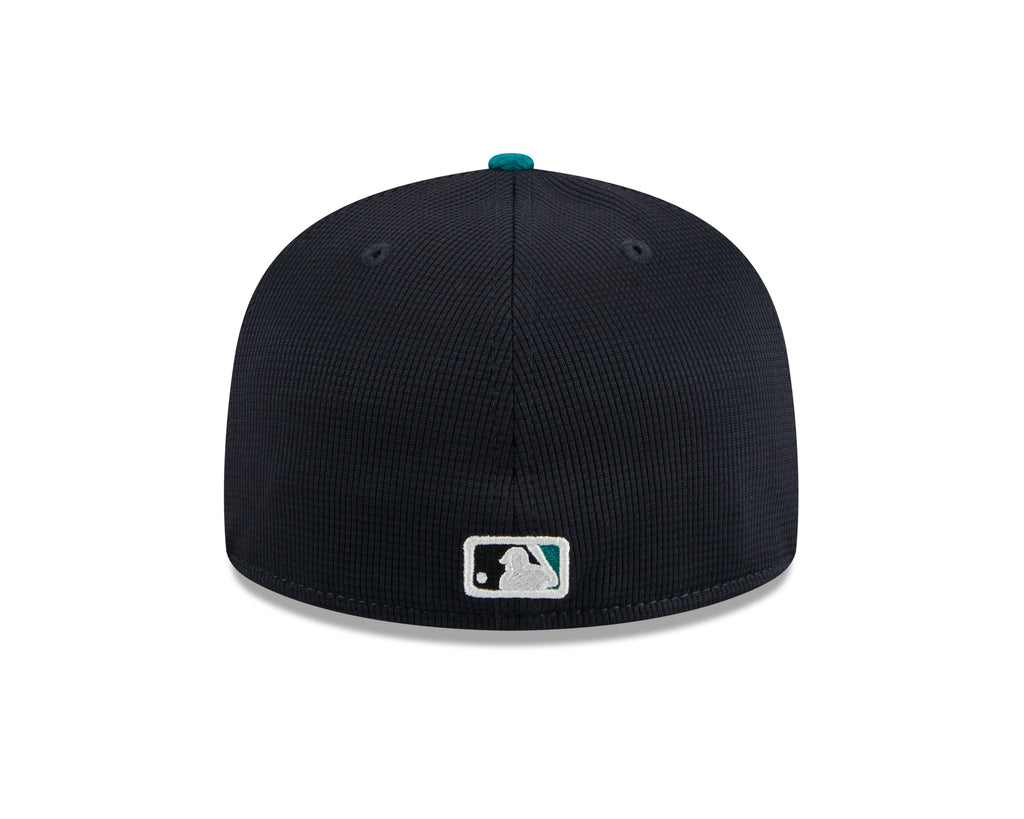 Seattle Mariners New Era White 2024 Batting Practice 59FIFTY Fitted Hat for Men product image 6, provided for visual