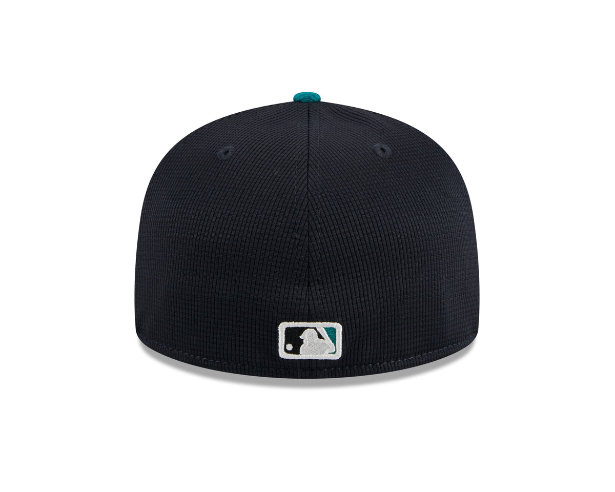 Seattle Mariners New Era White 2024 Batting Practice 59FIFTY Fitted Hat for Men product image 6, provided for visual