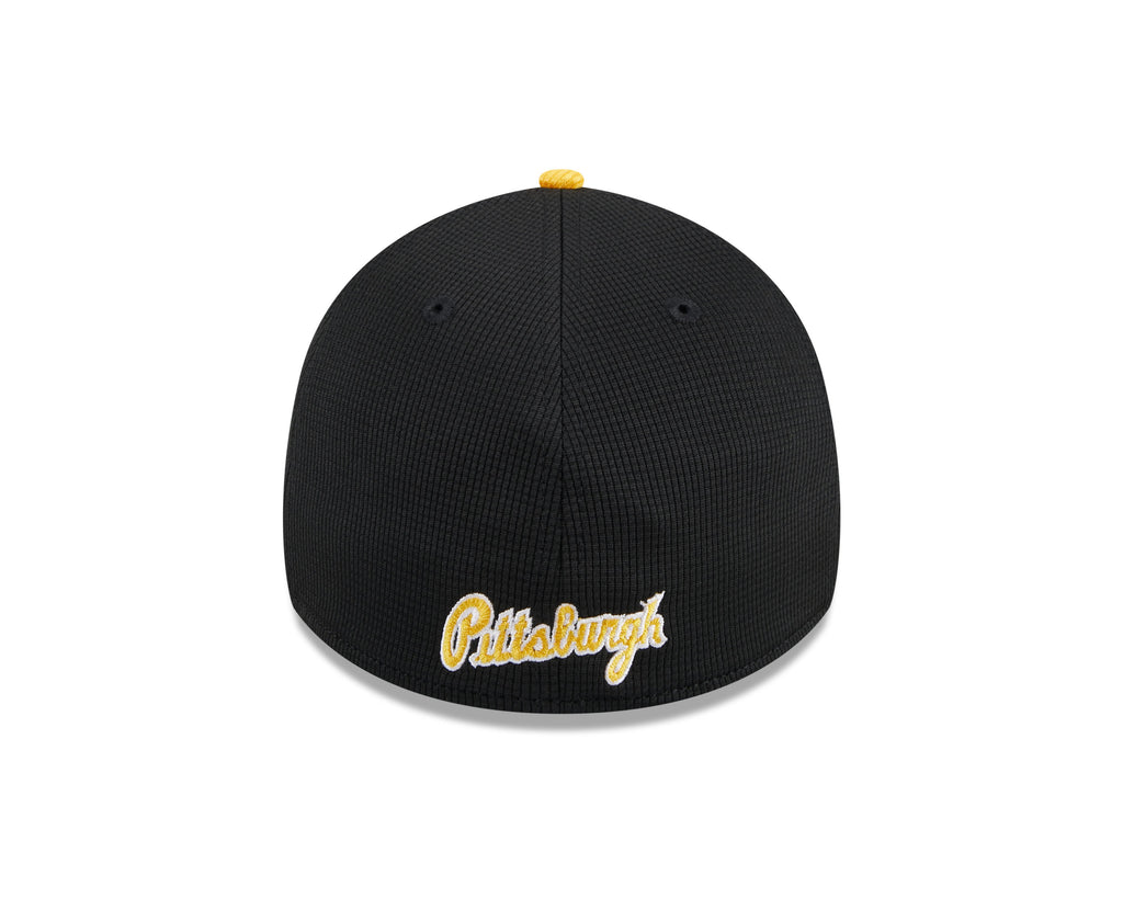 Pittsburgh Pirates New Era 2024 Batting Practice Black 39THIRTY Flex-Fit Hat for Men product image 6, provided for visual