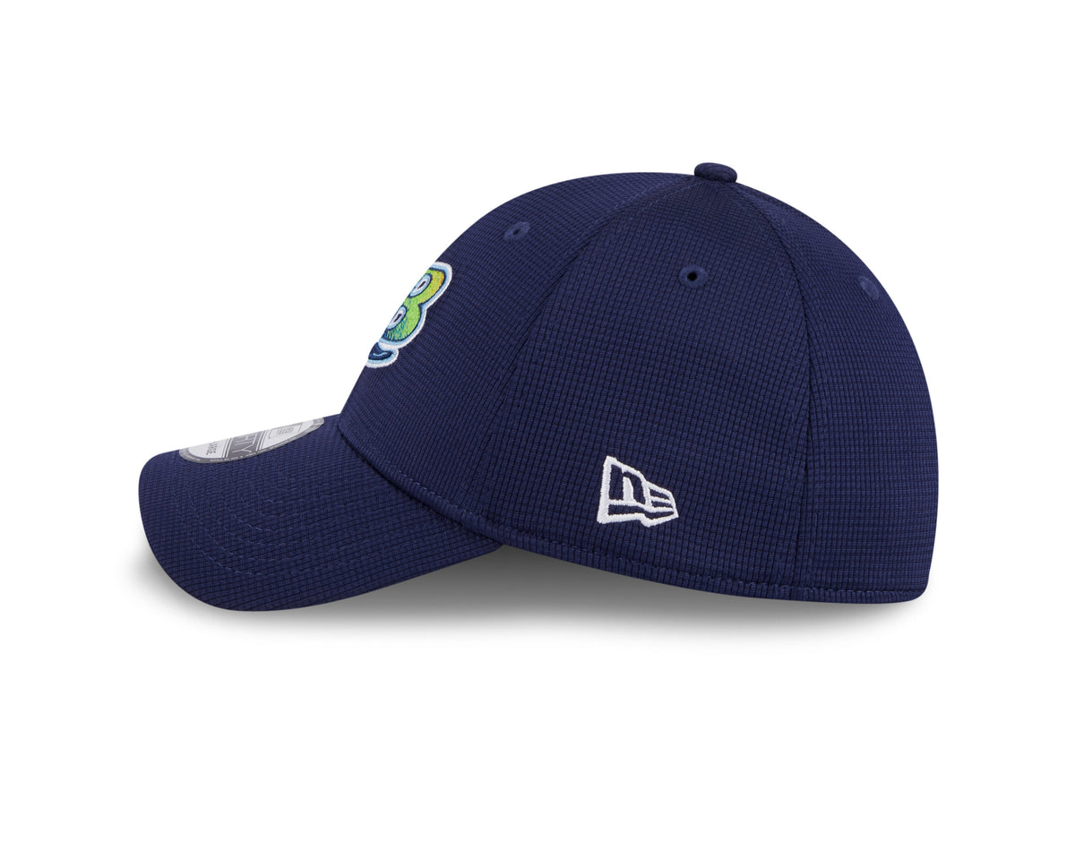 Tampa Bay Rays New Era 2024 Batting Practice Navy 39THIRTY Flex-Fit Hat for Men product image 4, provided for visual