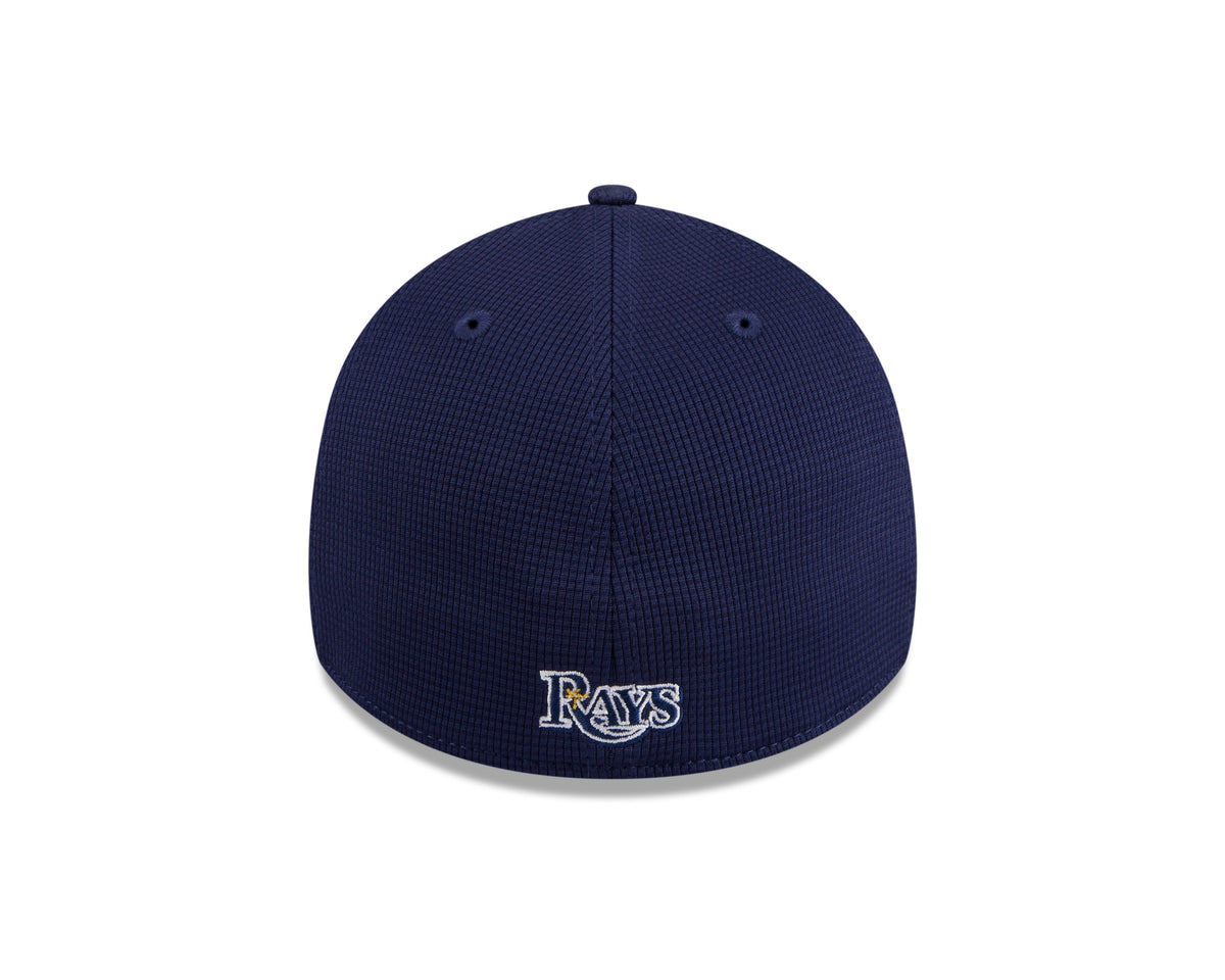 Tampa Bay Rays New Era 2024 Batting Practice Navy 39THIRTY Flex-Fit Hat for Men product image 6, provided for visual