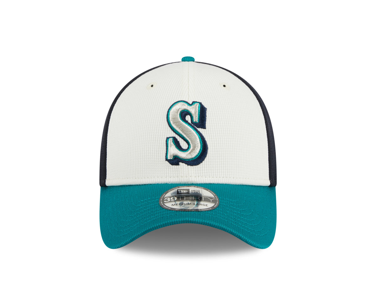 Seattle Mariners New Era Batting Practice 39THIRTY Flex-Fit Hat for Men product image 2, provided for visual reference and