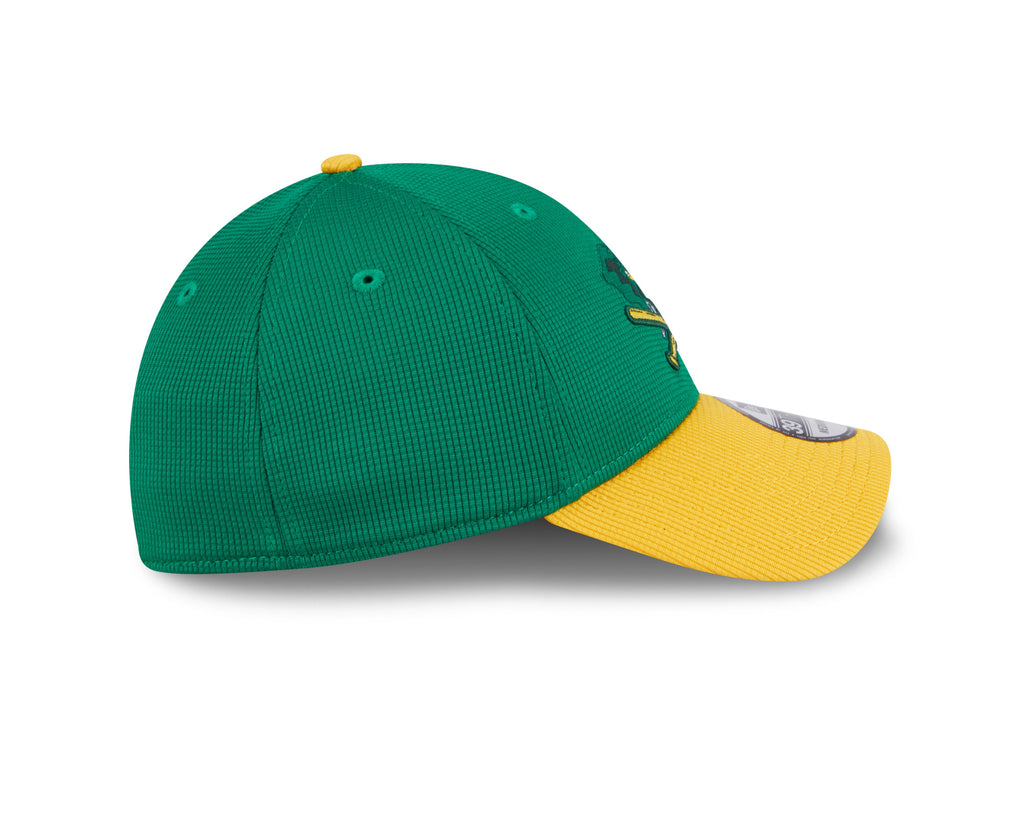Oakland Athletics New Era 2024 Batting Practice Green/Yellow 39THIRTY Flex-Fit Hat for Men product image 5, provided for
