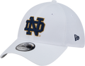 Mens New Era Notre Dame Fighting Irish White 39THIRTY Flex Hat product image 1, provided for visual reference and product