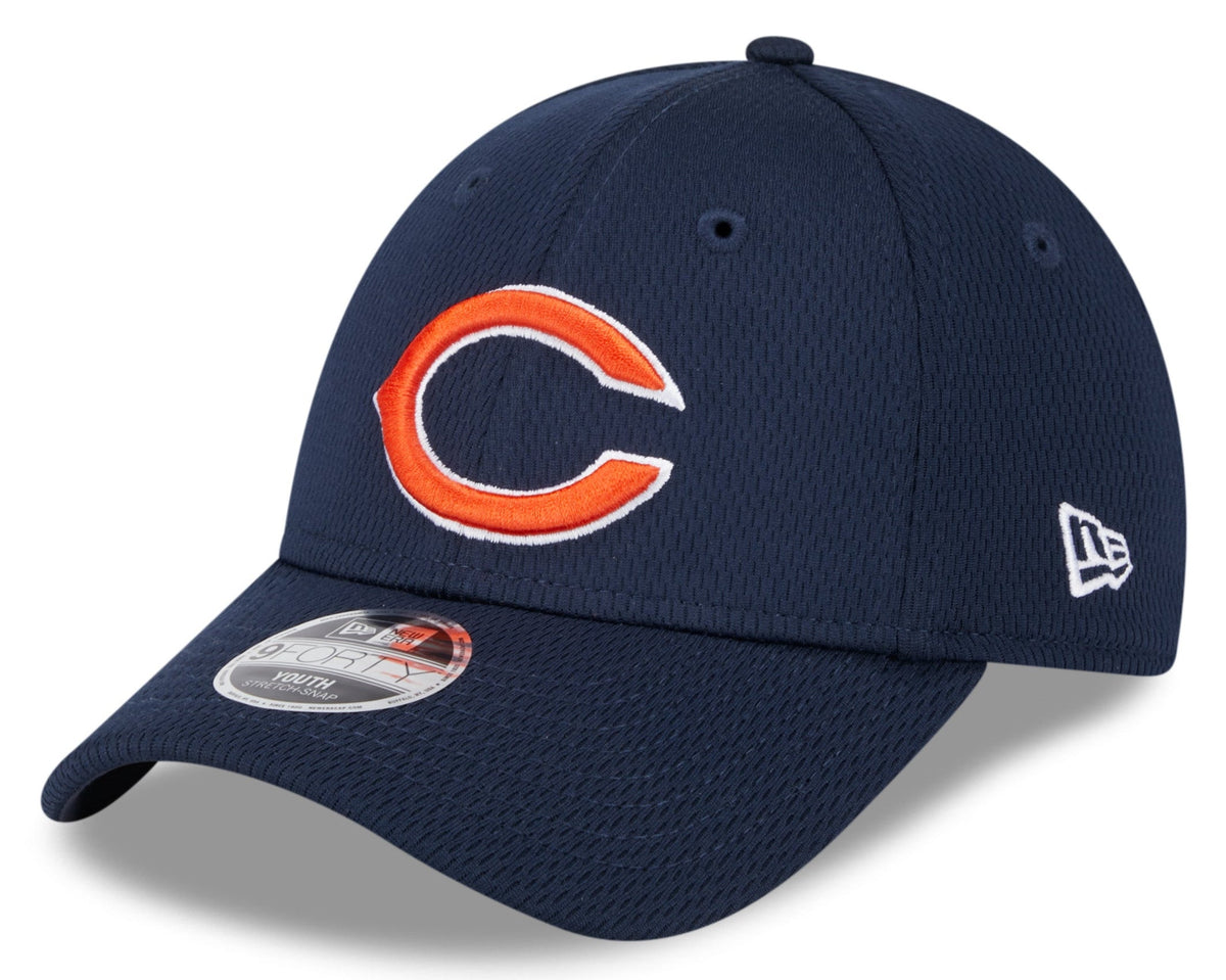 Youth Chicago Bears Navy 9FORTY Adjustable Game Hat product image 1, provided for visual reference and product detail review