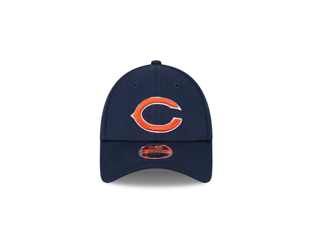 Youth Chicago Bears Navy 9FORTY Adjustable Game Hat product image 2, provided for visual reference and product detail review