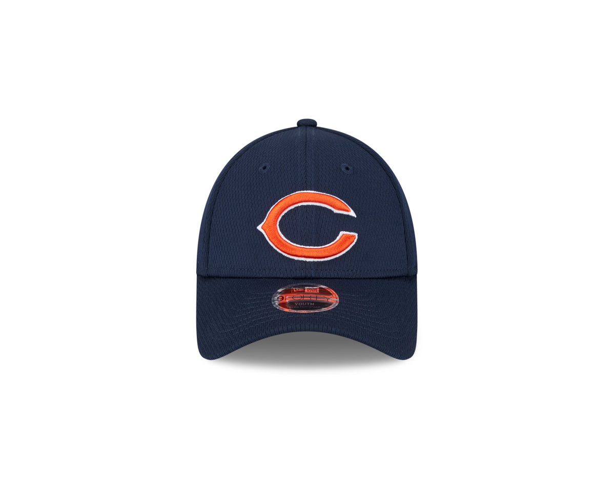 Youth Chicago Bears Navy 9FORTY Adjustable Game Hat product image 2, provided for visual reference and product detail review