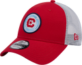 Chicago Fire New Era Red/White 9FORTY Trucker Adjustable Hat product image 1, provided for visual reference and product