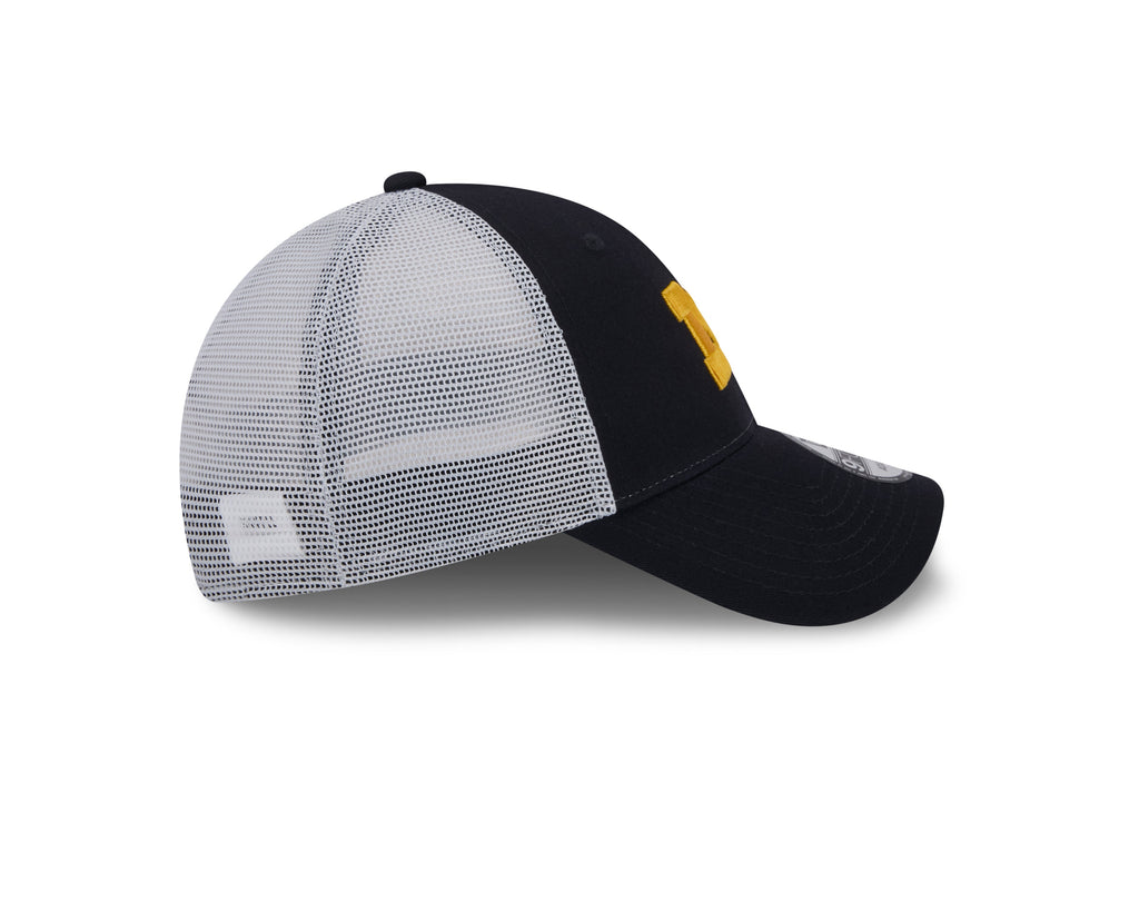 Michigan Wolverines New Era Navy/White Trucker 9FORTY Adjustable Hat product image 5, provided for visual reference and