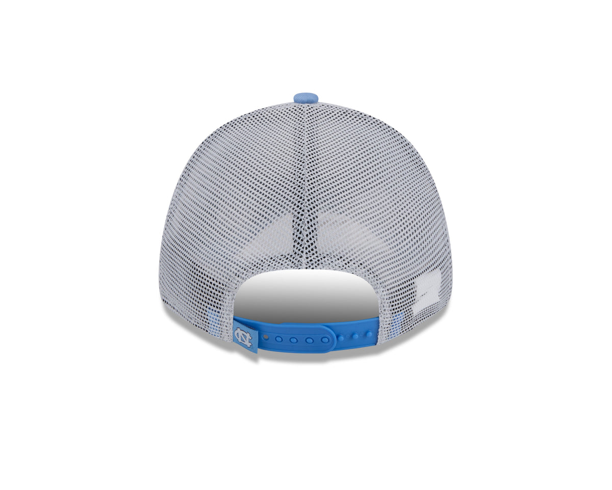 North Carolina Tar Heels New Era Blue/White Trucker 9FORTY Adjustable Hat product image 6, provided for visual reference and