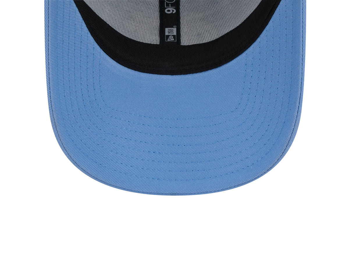 North Carolina Tar Heels New Era Blue/White Trucker 9FORTY Adjustable Hat product image 7, provided for visual reference and