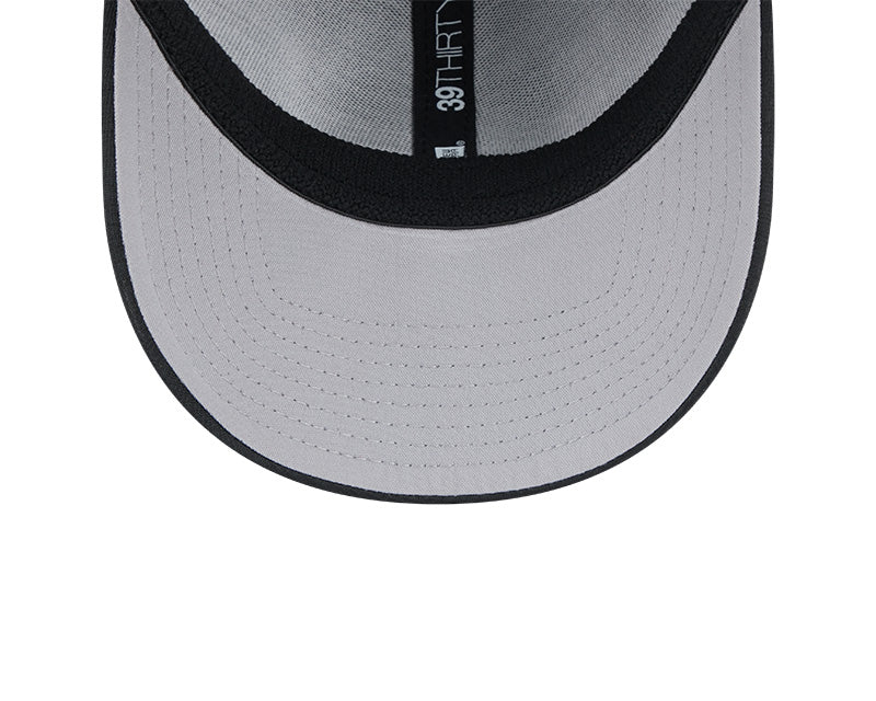 Chicago White Sox New Era Black & White 2024 Clubhouse 39THIRTY Flex Fit Hat for Men product image 7, provided for visual