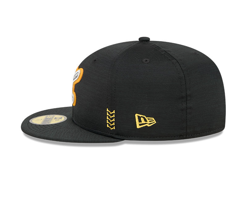 Pittsburgh Pirates New Era Black 2024 Alternate Clubhouse 1914 59FIFTY Fitted Hat for Men product image 4, provided for