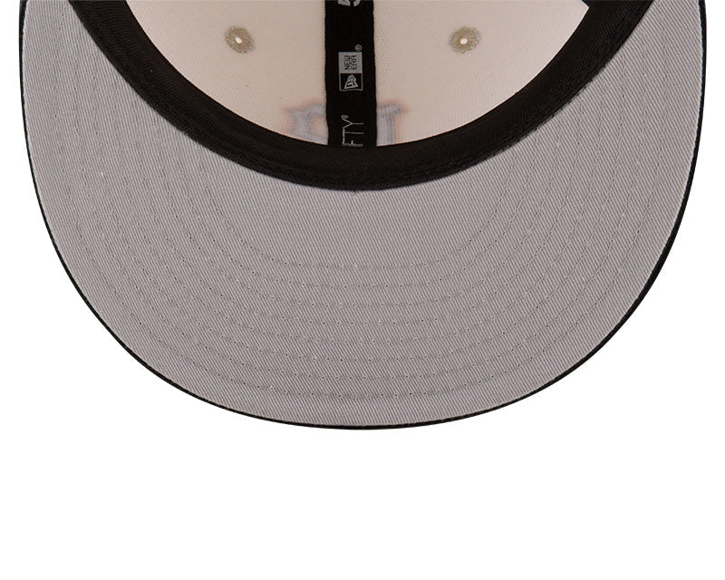 Pittsburgh Pirates Cream/Black Leather Visor New Era 59FIFTY Fitted Hat product image 7, provided for visual reference and