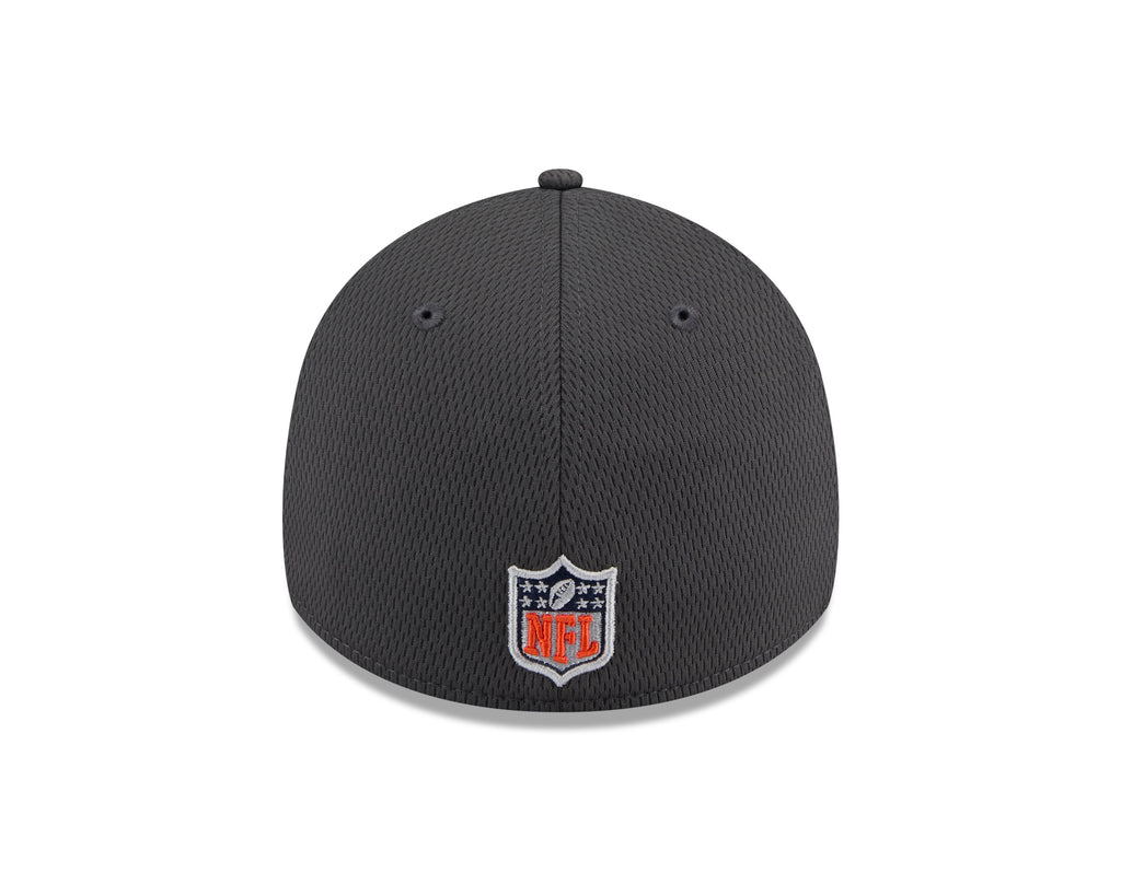 Chicago Bears New Era 2024 NFL Draft Graphite 39THIRTY Flex Fit Hat for Men product image 6, provided for visual reference