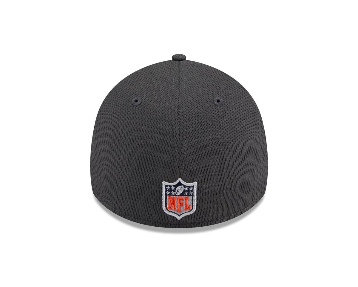 Chicago Bears New Era 2024 NFL Draft Graphite 39THIRTY Flex Fit Hat for Men product image 6, provided for visual reference