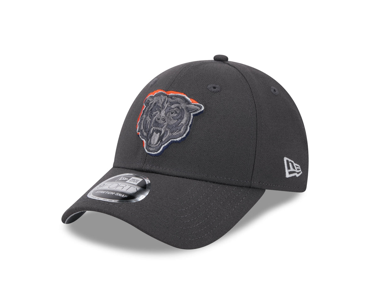 Chicago Bears New Era Graphite 2024 NFL Draft 9FORTY Adjustable Hat for Men product image 3, provided for visual reference