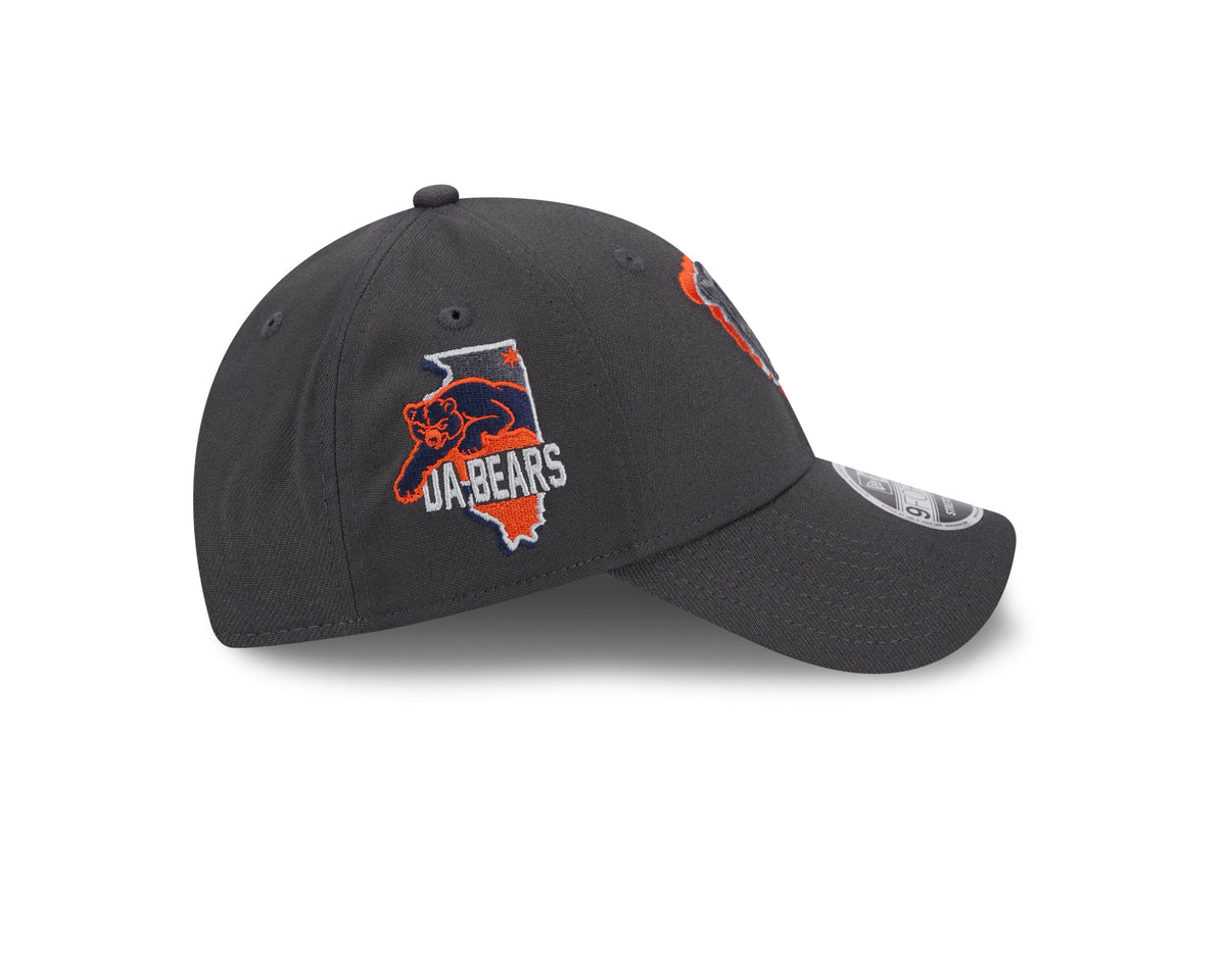 Chicago Bears New Era Graphite 2024 NFL Draft 9FORTY Adjustable Hat for Men product image 4, provided for visual reference