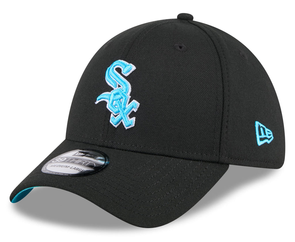 Chicago White Sox New Era Black 2024 Father's Day 39THIRTY Flex Hat for Men product image 1, provided for visual reference