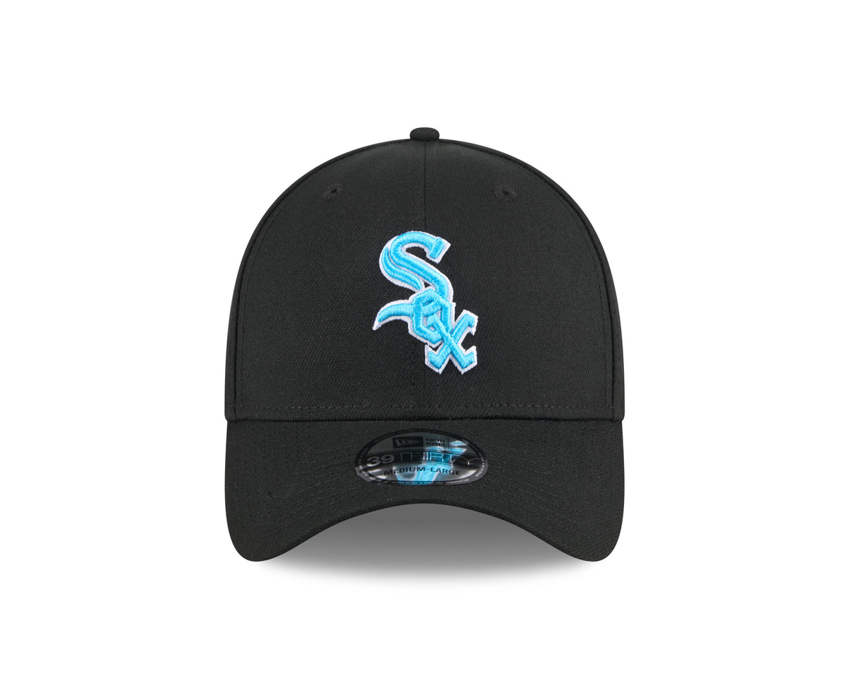 Chicago White Sox New Era Black 2024 Father's Day 39THIRTY Flex Hat for Men product image 2, provided for visual reference