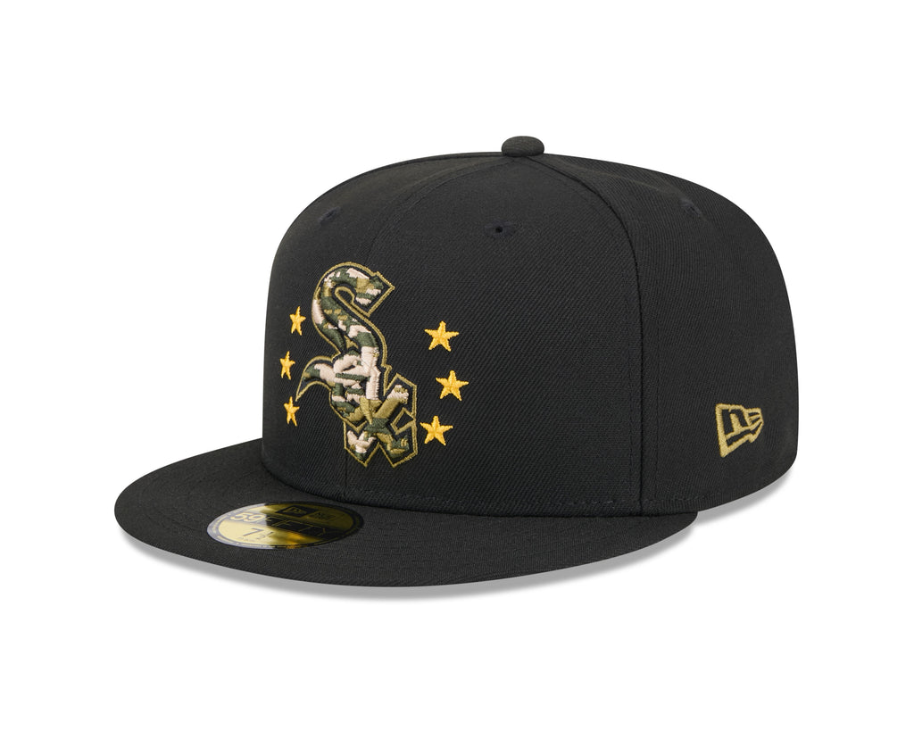 Chicago White Sox New Era 2024 MLB Armed Forces Day On-Field Black 59FIFTY Fitted Hat product image 3, provided for visual