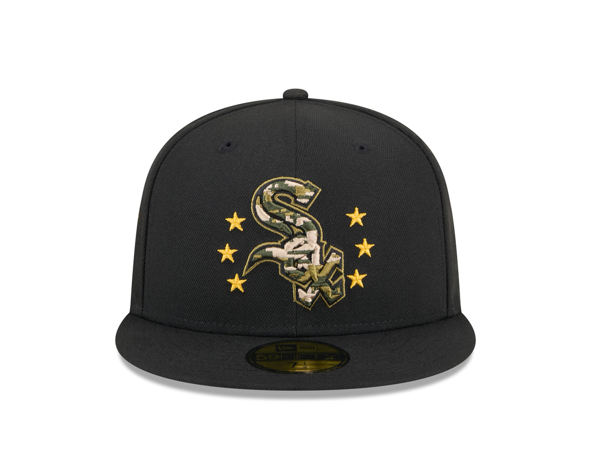 Chicago White Sox New Era 2024 MLB Armed Forces Day On-Field Black 59FIFTY Fitted Hat product image 2, provided for visual