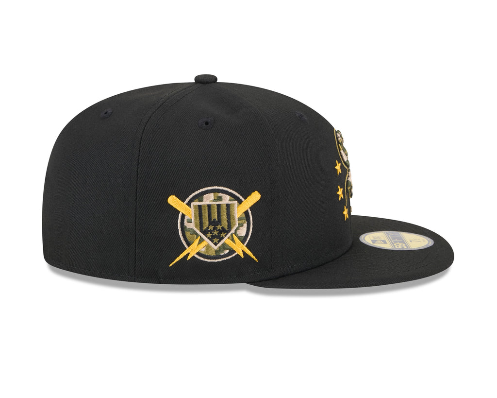 Chicago White Sox New Era 2024 MLB Armed Forces Day On-Field Black 59FIFTY Fitted Hat product image 4, provided for visual