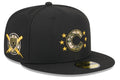 Chicago Cubs New Era 2024 MLB Armed Forces Day On-Field Black 59FIFTY Fitted Hat product image 1, provided for visual