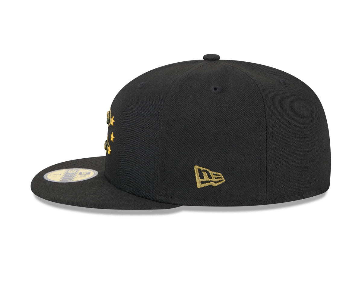 Chicago Cubs New Era 2024 MLB Armed Forces Day On-Field Black 59FIFTY Fitted Hat product image 5, provided for visual