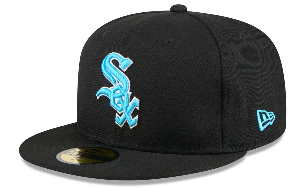 Chicago White Sox 2024 Father's Day New Era Black Authentic Collection 59FIFTY Fitted Hat product image 1, provided for