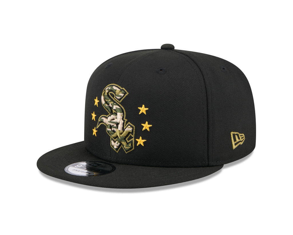 Chicago White Sox New Era 2024 MLB Armed Forces Day Black 9FIFTY Snapback Adjustable Hat product image 3, provided for